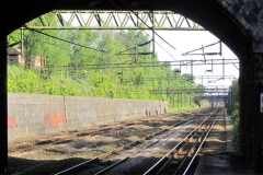 Railway lines and gantry shadows TRS ii